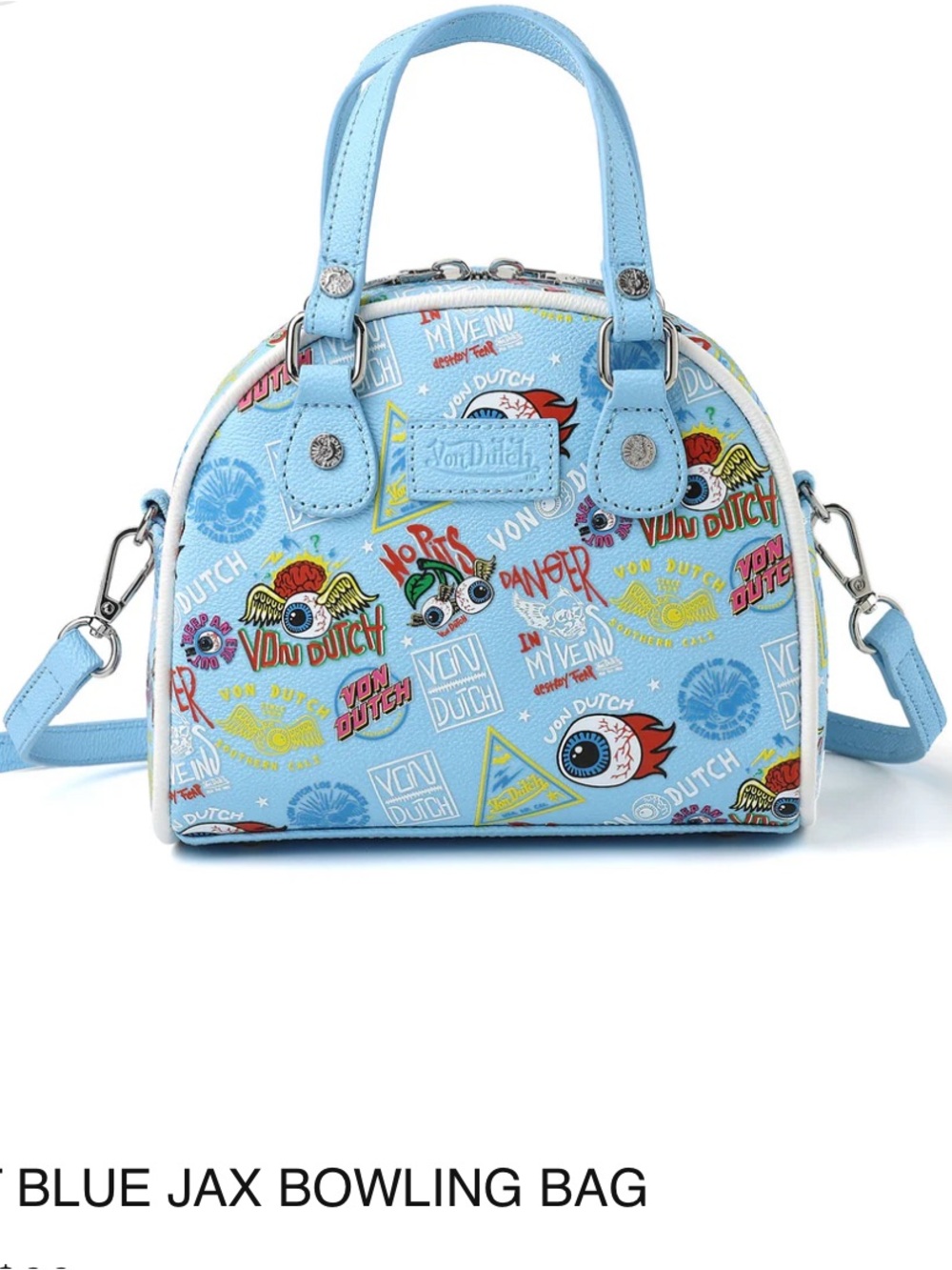 von dutch blue jax bowling bag